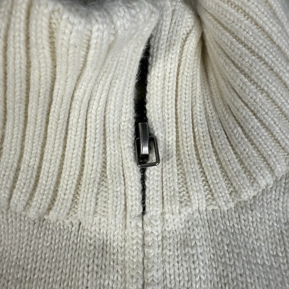 Polo Ralph Lauren Quarter Zip 100% Cotton‎ Mock Neck Pullover Sweater Size XL